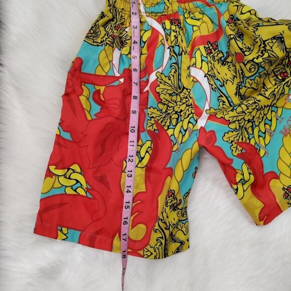 Baroque Bold Geometric Print Boys Elastic Waist shorts M - Picture 3 of 7